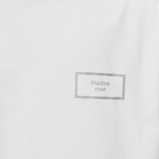 Martine Rose Classic T-Shirt Box Logo White