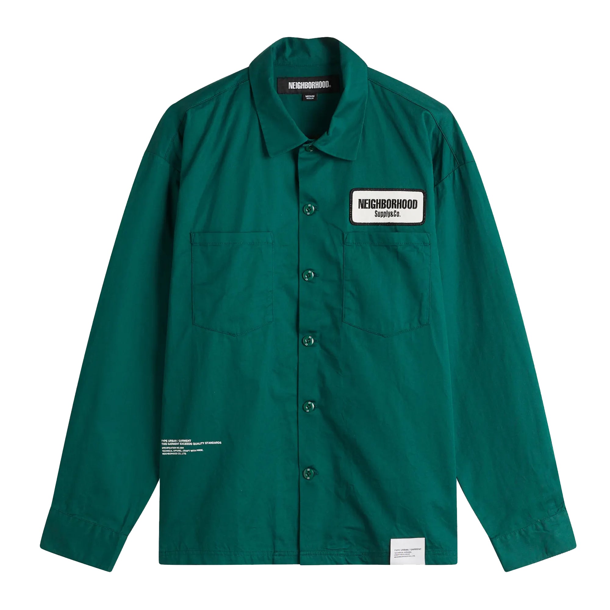 Neighborhood Classic Work Shirt 2 L/S Green