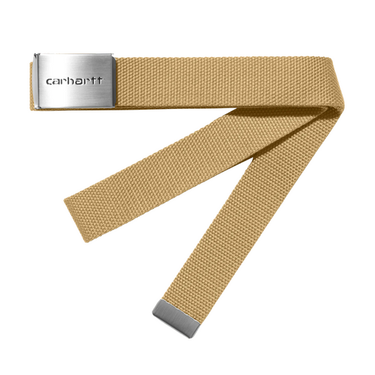 Carhartt WIP Clip Belt Chrome Bourbon