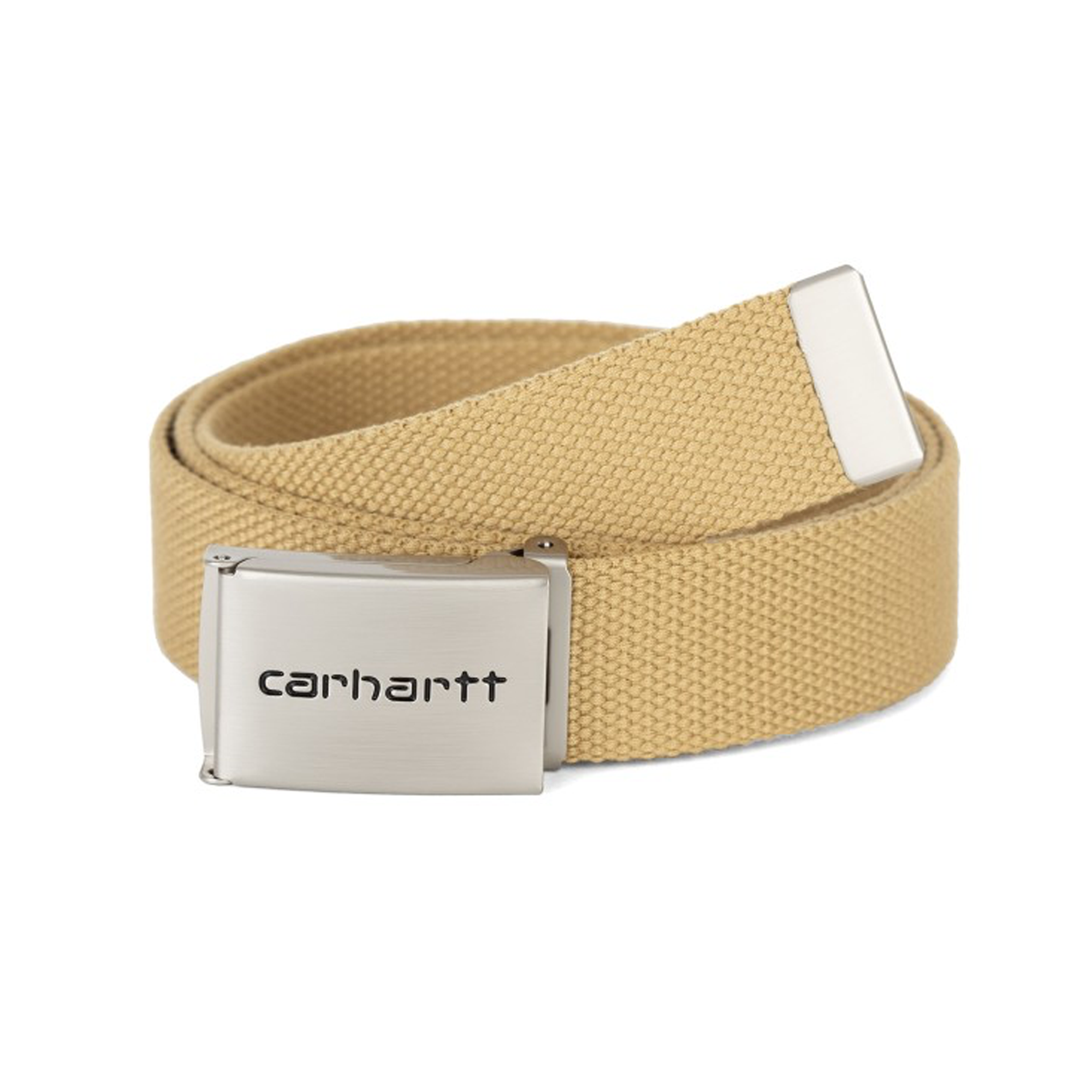 Carhartt WIP Clip Belt Chrome Bourbon