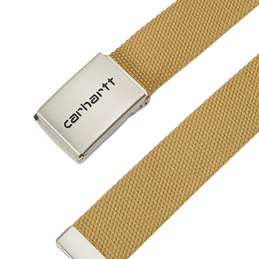 Carhartt WIP Clip Belt Chrome Bourbon