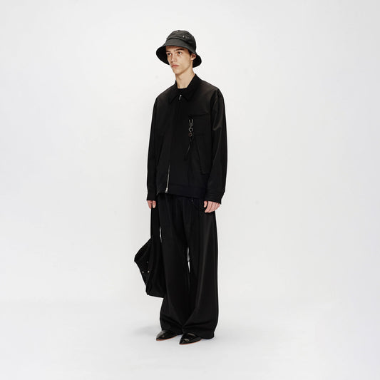 Song For The Mute Coach Jacket Black 251_MJK067_POLYBLK