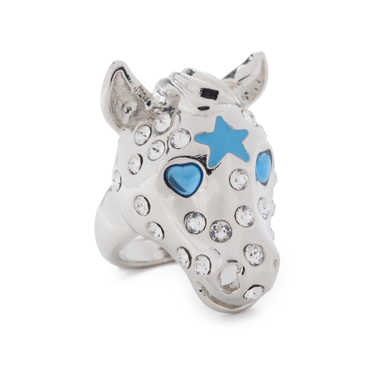 Collina Strada Baby Pony Ring Silver Sky Freckles