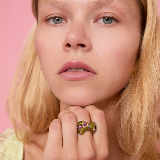 Collina Strada Bat Ring Grape Stripe