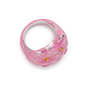 Collina Strada Bug Ring Light Pink Glitter