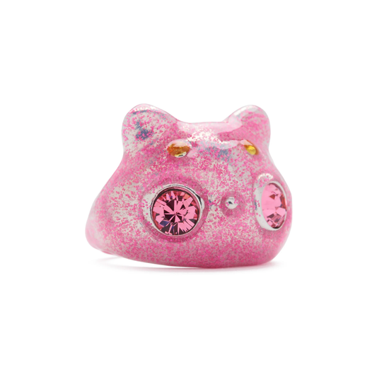 Collina Strada Bug Ring Light Pink Glitter