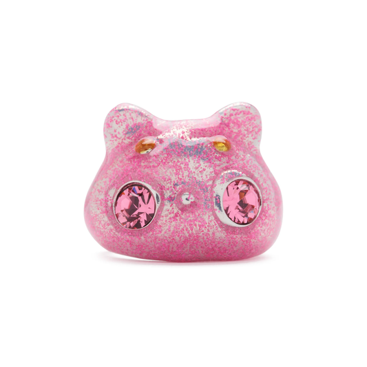 Collina Strada Bug Ring Light Pink Glitter