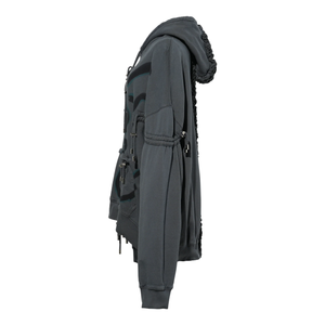 Collina Strada Charcoal Flower Burst Hoodie