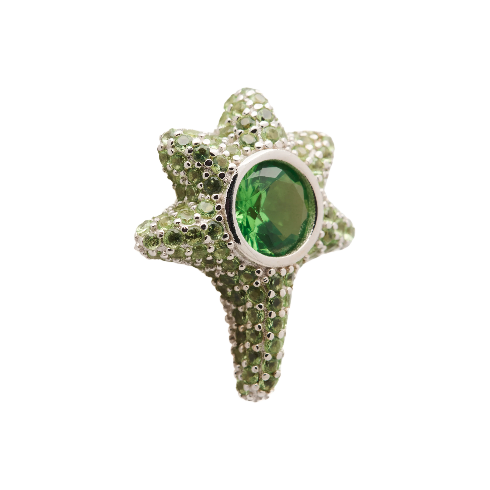 Collina Strada Coral Studs Earrings Apple Green