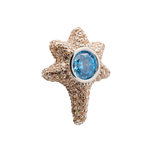 Collina Strada Coral Studs Earrings Sky Sand