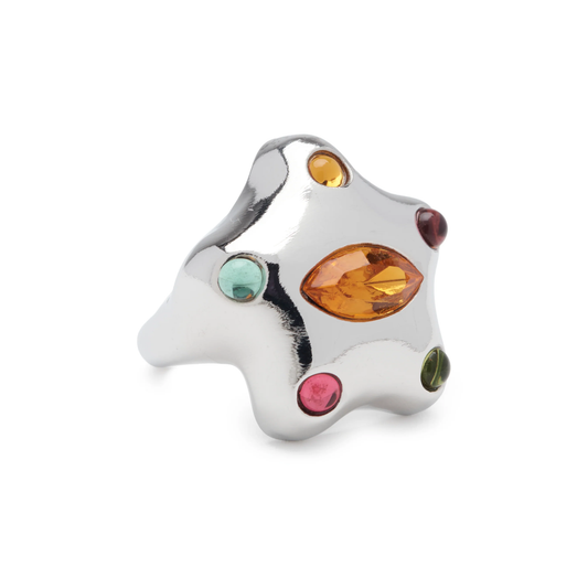 Collina Strada Demi Starlette Ring Silver Multi