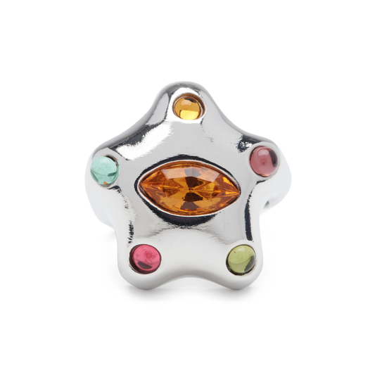 Collina Strada Demi Starlette Ring Silver Multi