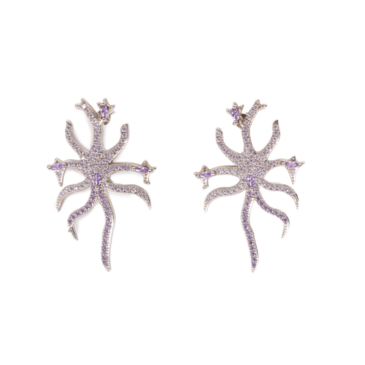 Collina Strada Etoile Earrings Amethyst