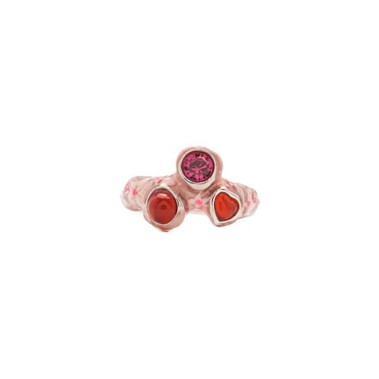 Collina Strada Florence Ring Pink Flowers