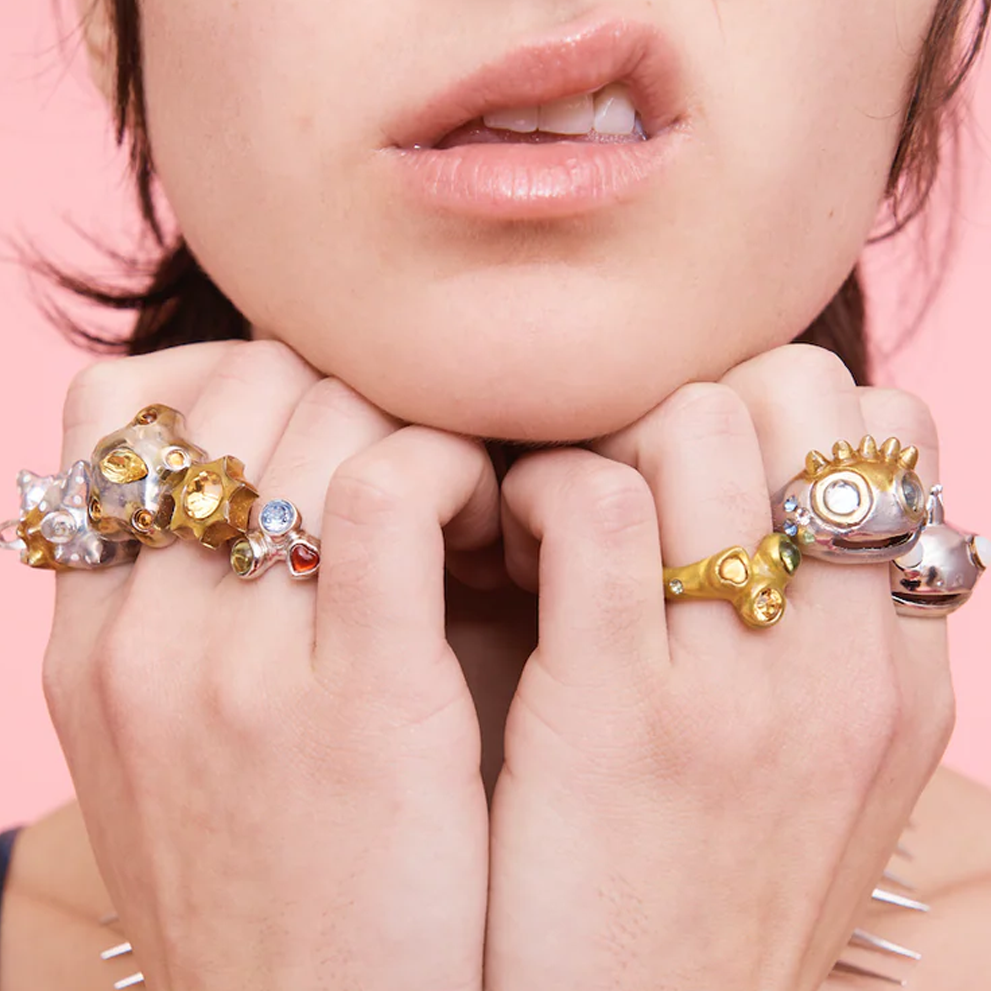 Collina Strada Florence Ring Silver Multi