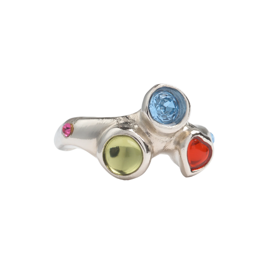 Collina Strada Florence Ring Silver Multi