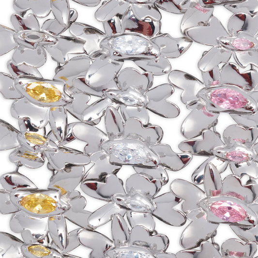 Collina Strada Mega Daisy Necklace Soft Pink