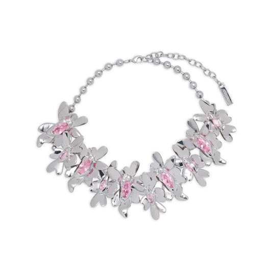 Collina Strada Mega Daisy Necklace Soft Pink