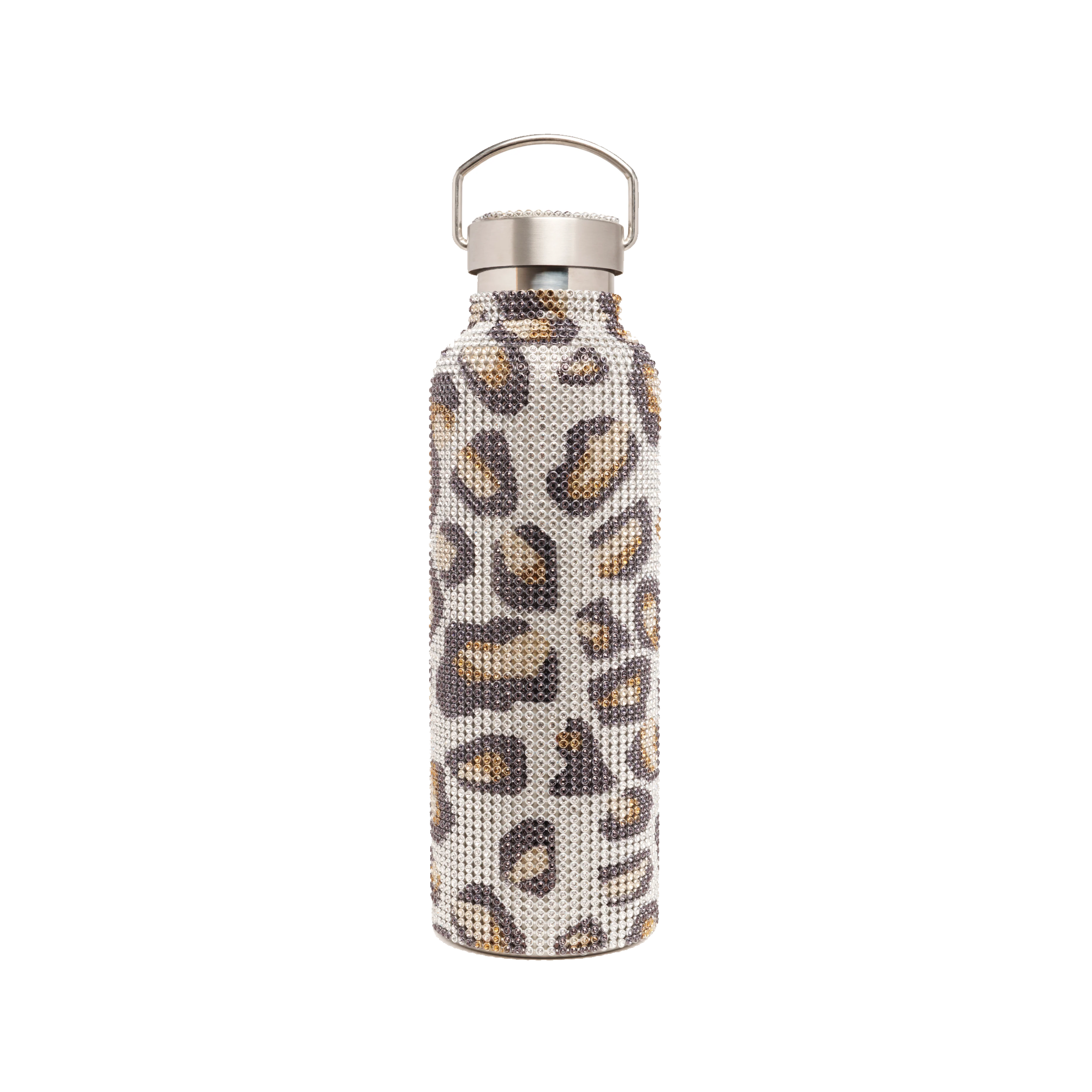 Collina Strada Rhinestone Water Bottle Cheetah