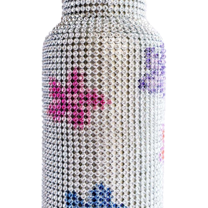 Collina Strada Rhinestone Water Bottle Multi Daisy