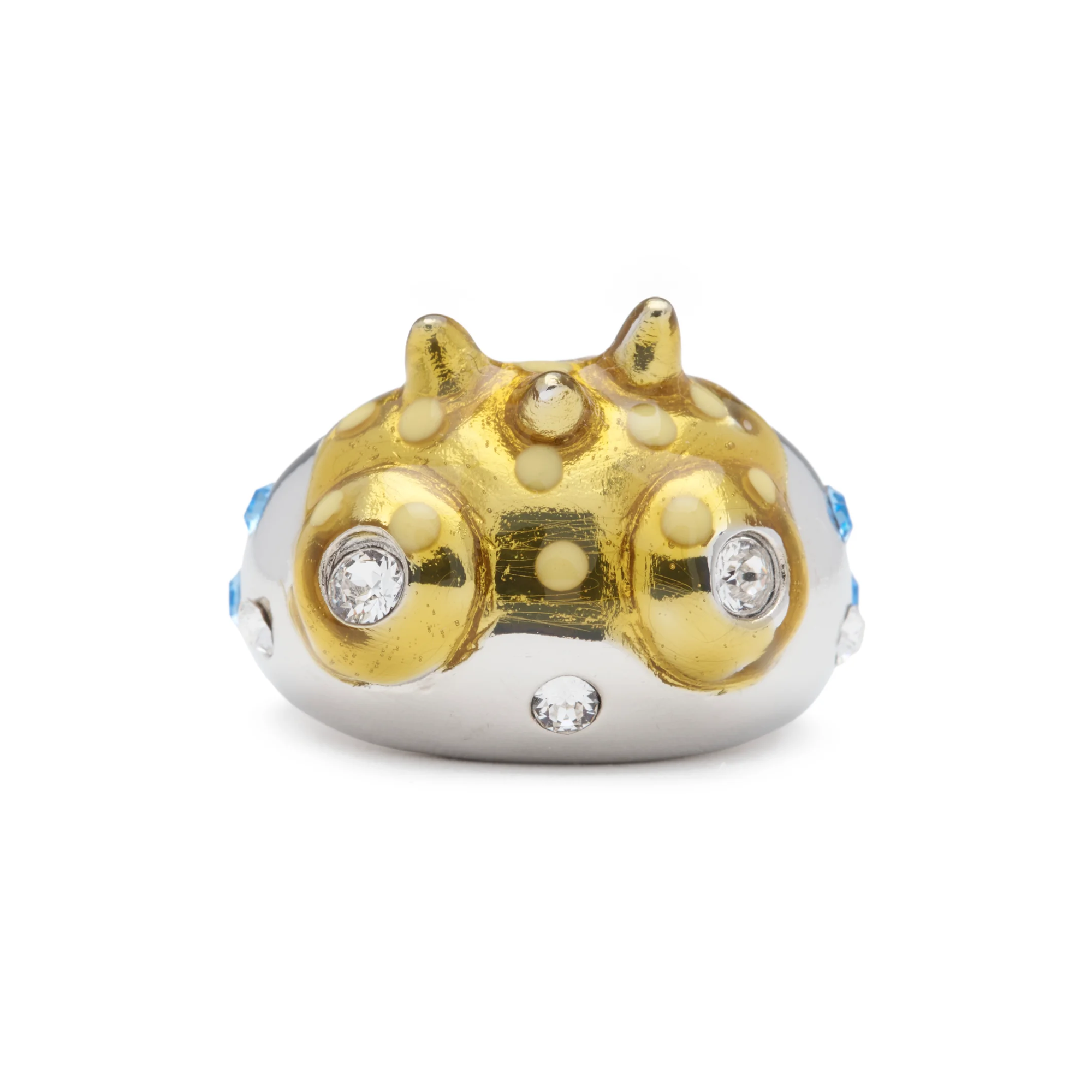 Collina Strada Rhino Baby Ring Silver Gold