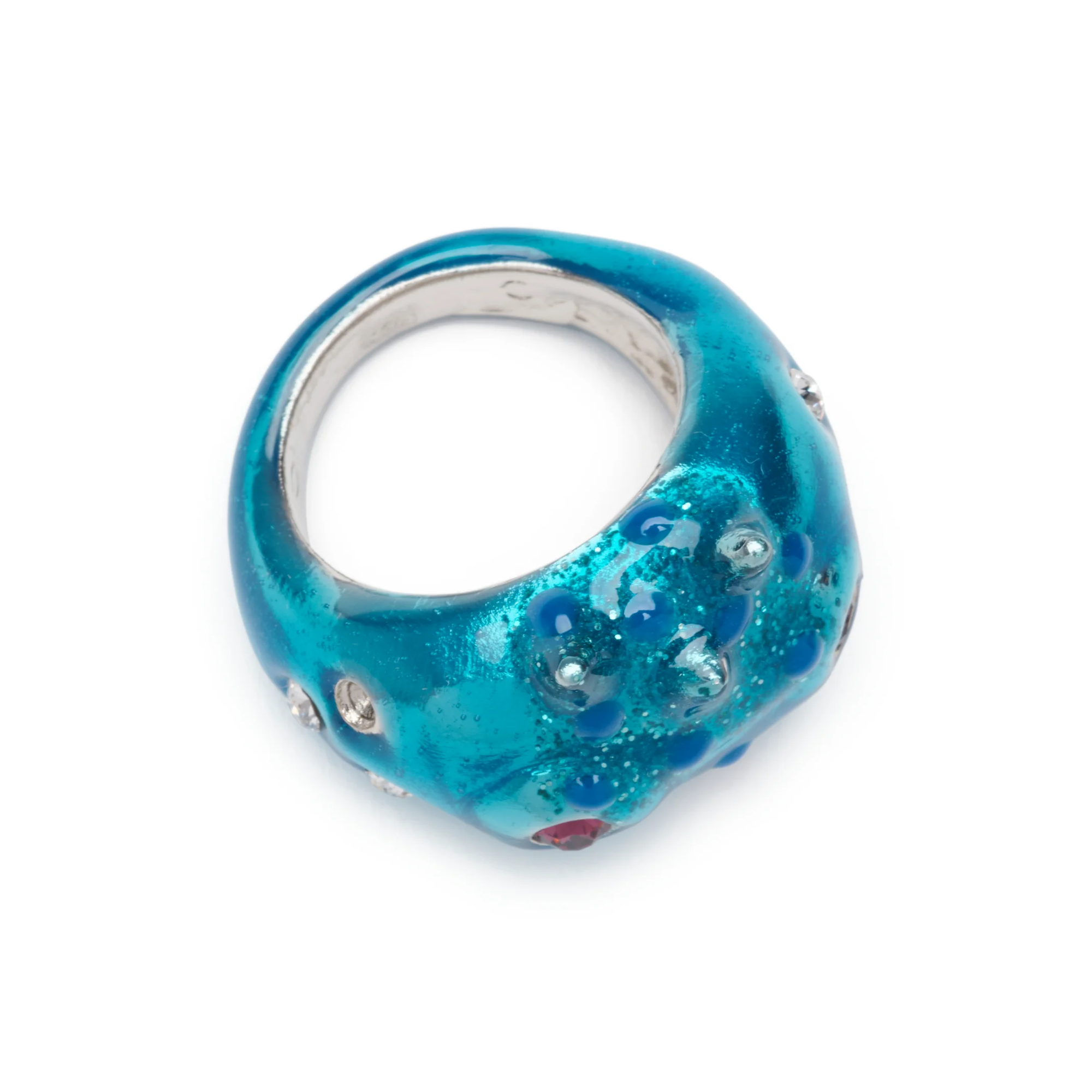 Collina Strada Rhino Baby Ring Turquoise