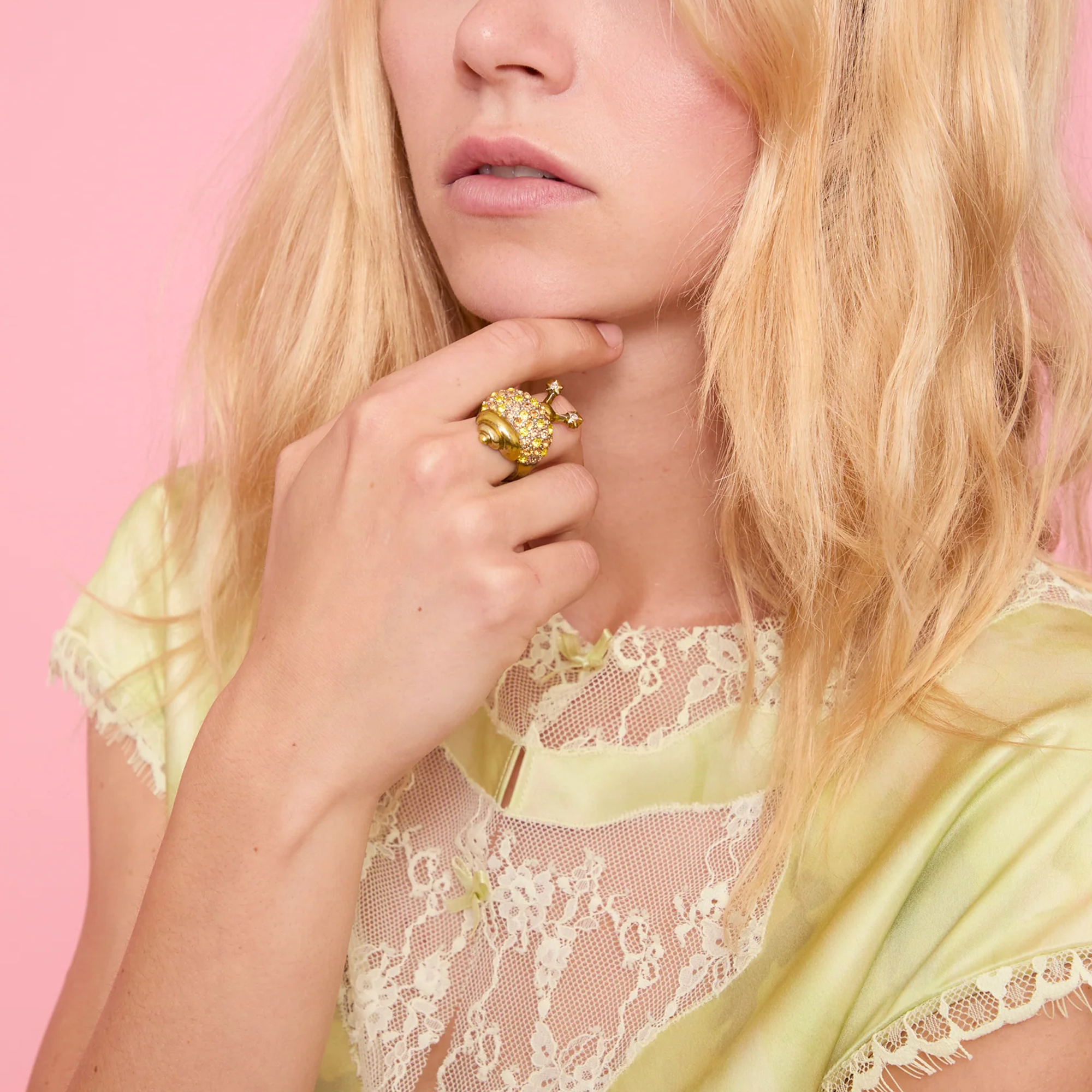 Collina Strada Snail Ring Topaz