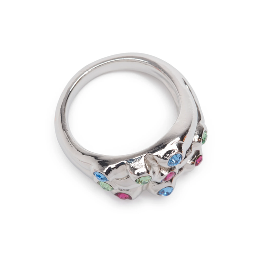 Collina Strada Stacked Ring Silver Multi