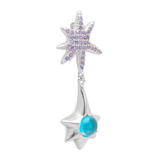 Collina Strada Star Drop Earring Lavender
