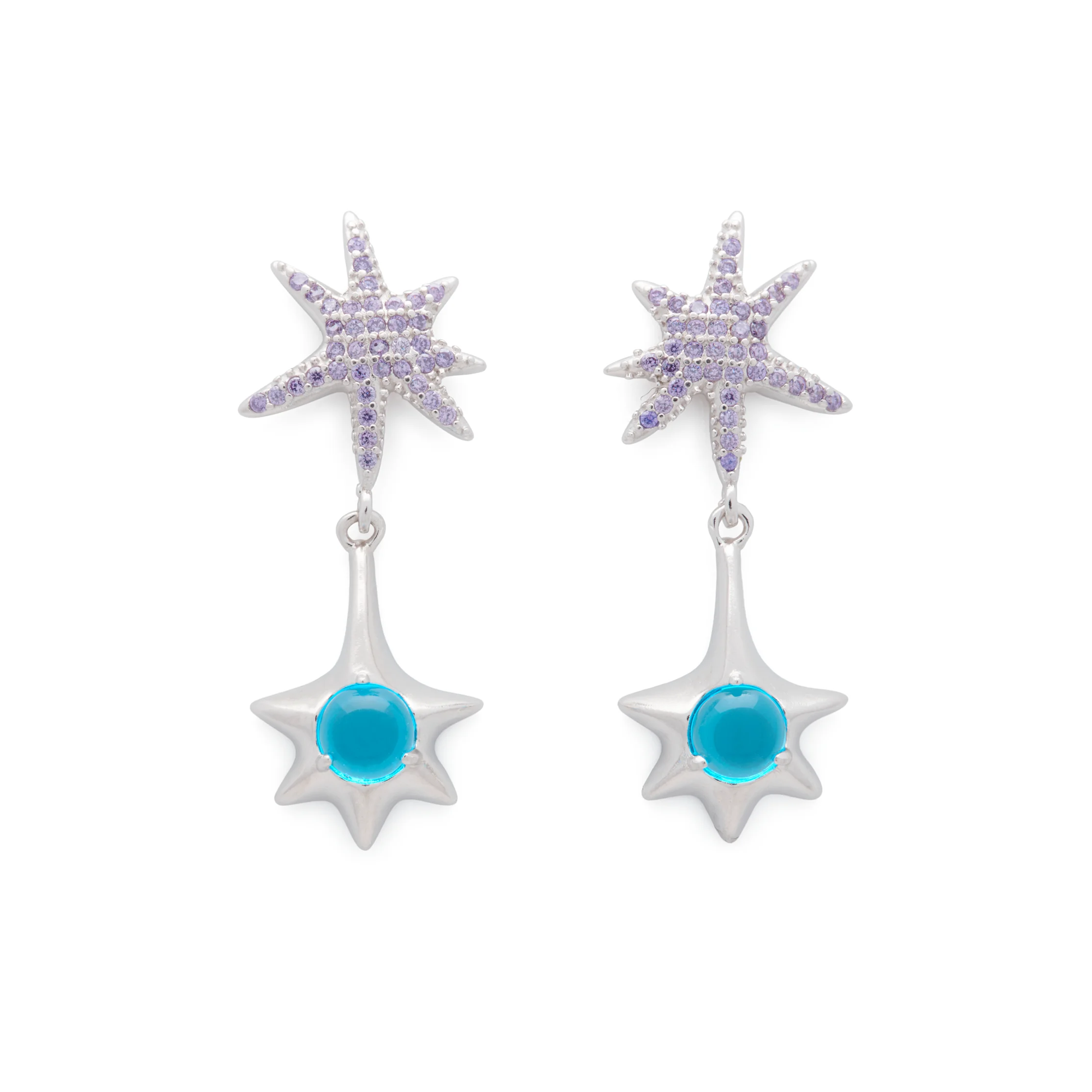 Collina Strada Star Drop Earring Lavender
