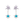Collina Strada Star Drop Earring Lavender