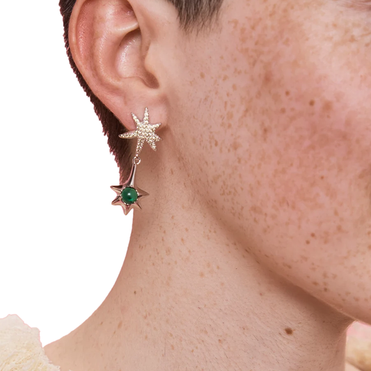 Collina Strada Star Drop Earring Olivine