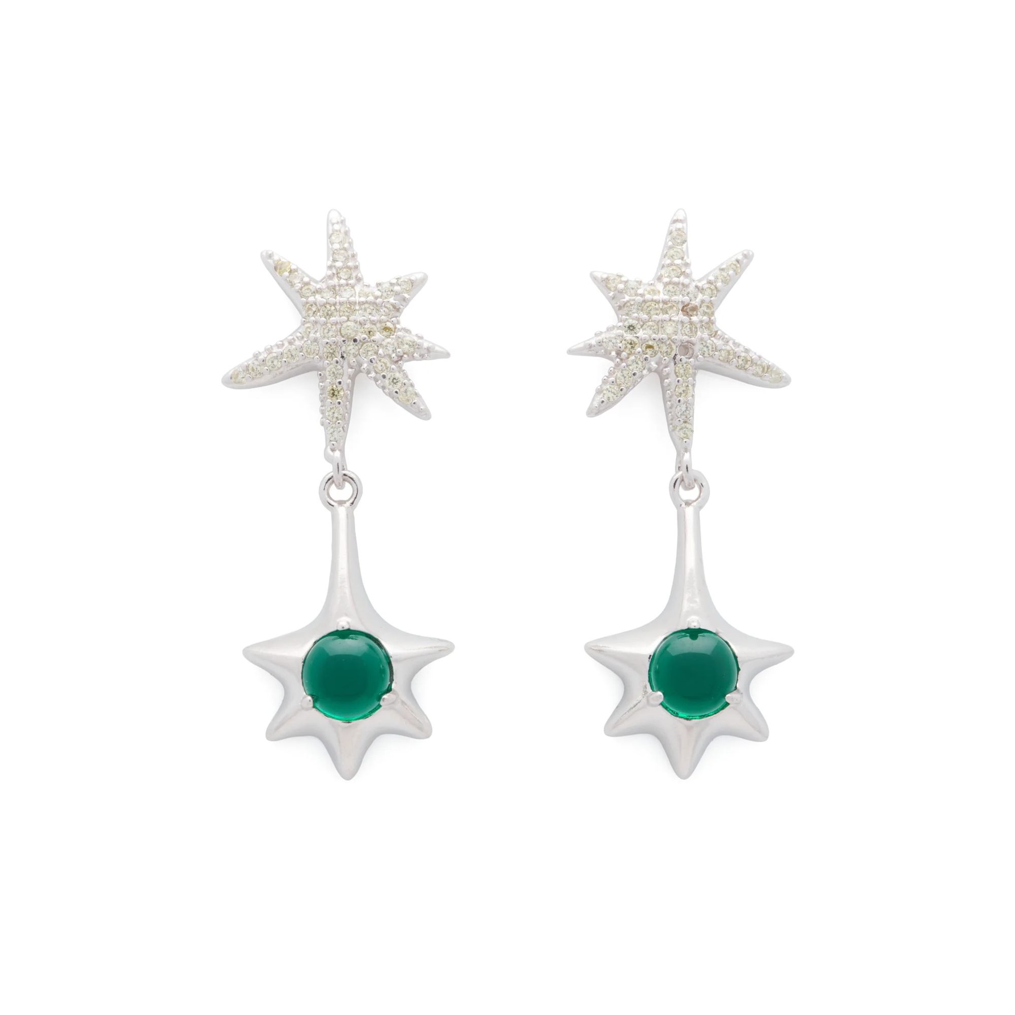 Collina Strada Star Drop Earring Olivine
