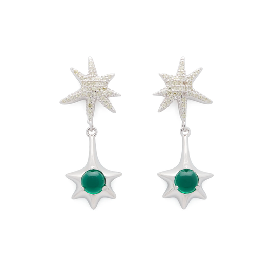 Collina Strada Star Drop Earring Olivine