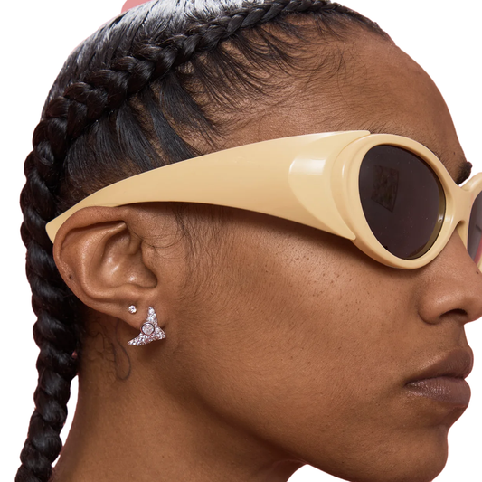 Collina Strada Trigon Studs Crystal Clear