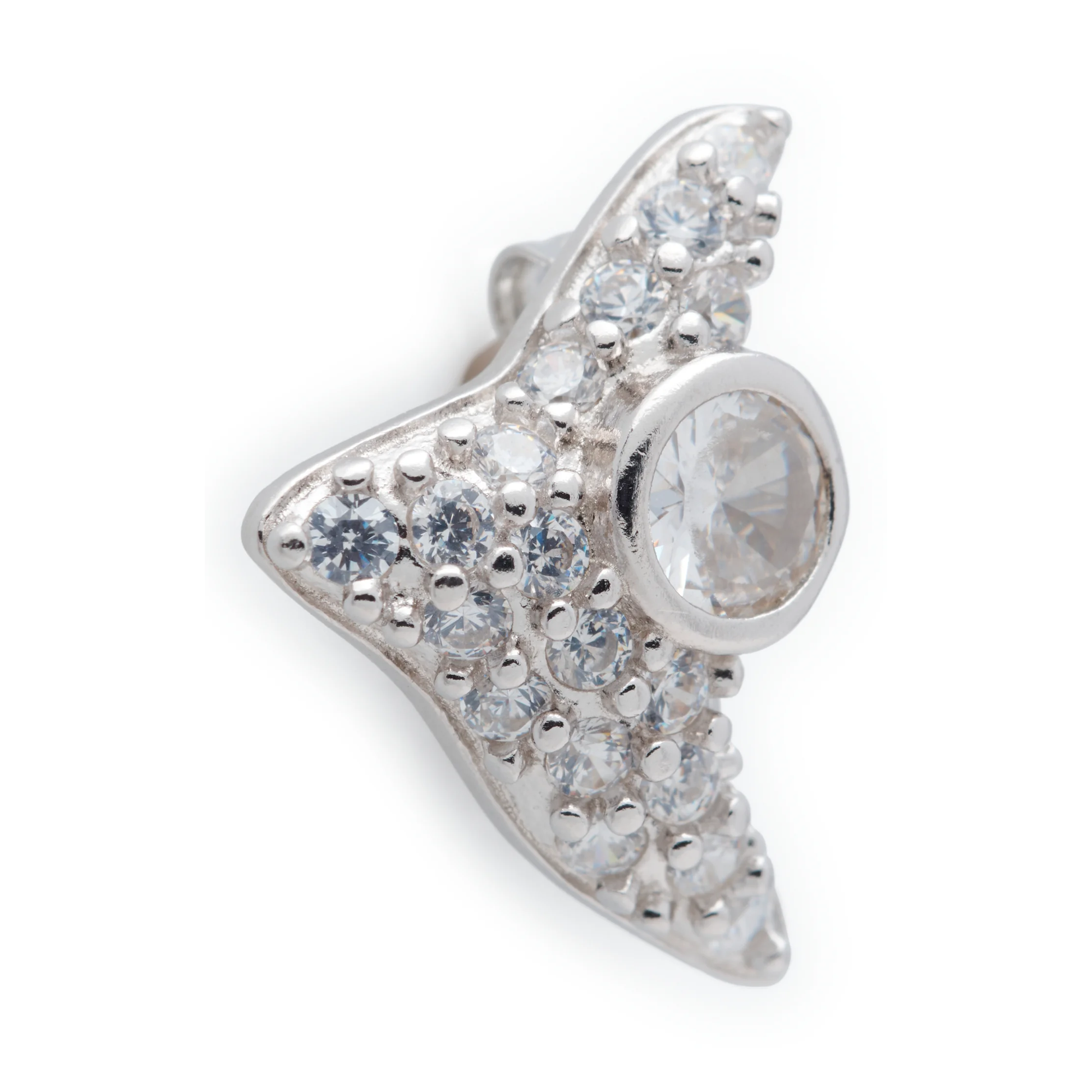 Collina Strada Trigon Studs Crystal Clear