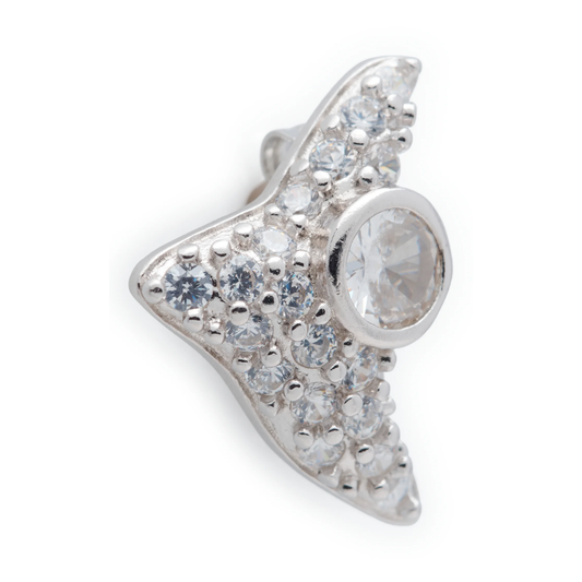 Collina Strada Trigon Studs Crystal Clear