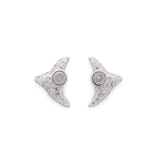 Collina Strada Trigon Studs Crystal Clear