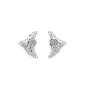 Collina Strada Trigon Studs Crystal Clear