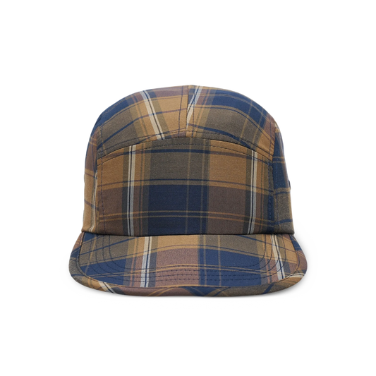 Comme Des Garcons Homme 5-Panel Plaid Cap Khaki/Brown HQ-K602-051-1