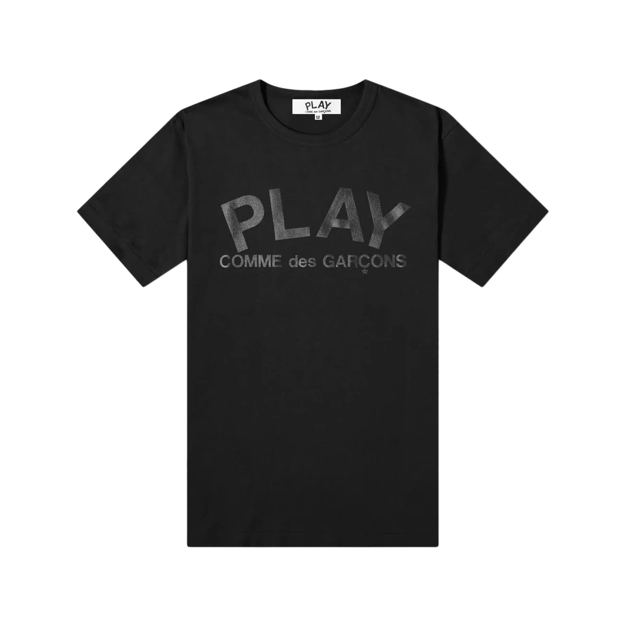 Comme Des Garcons Play T-Shirt Play Logo Print Black AX-T188-051