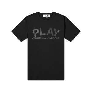Comme Des Garcons Play T-Shirt Play Logo Print Black AX-T188-051