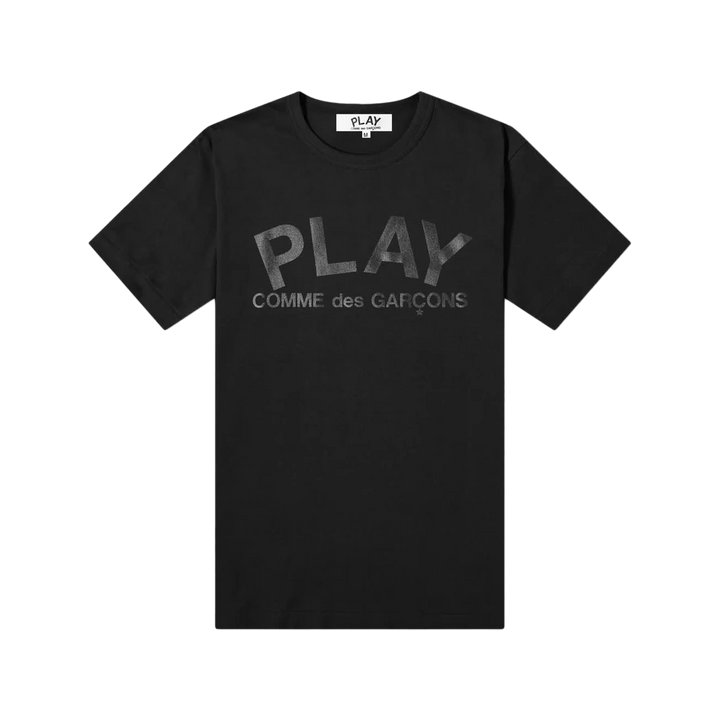 Comme Des Garcons Play T-Shirt Play Logo Print Black AX-T188-051