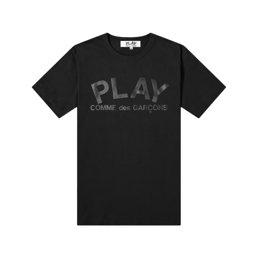 Comme Des Garcons Play T-Shirt Play Logo Print Black AX-T188-051