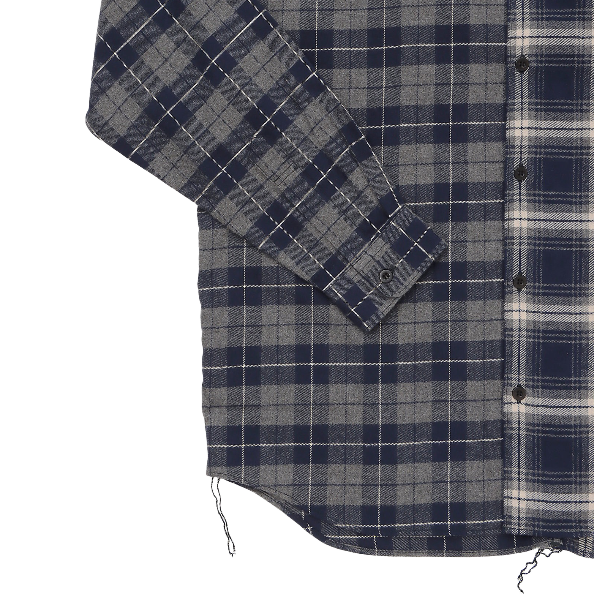 Comme des Garcons Homme Shirt HP-B021-051-1- Navy/Grey