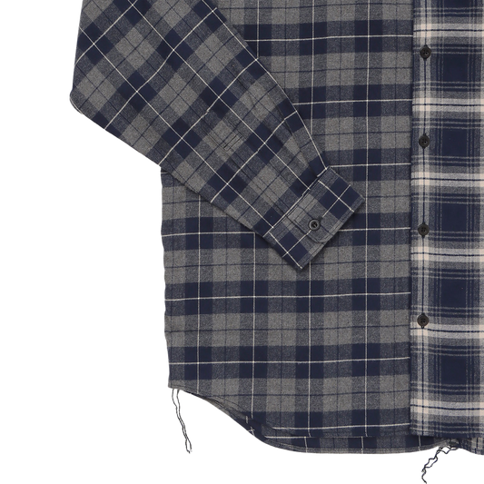 Comme des Garcons Homme Shirt HP-B021-051-1- Navy/Grey