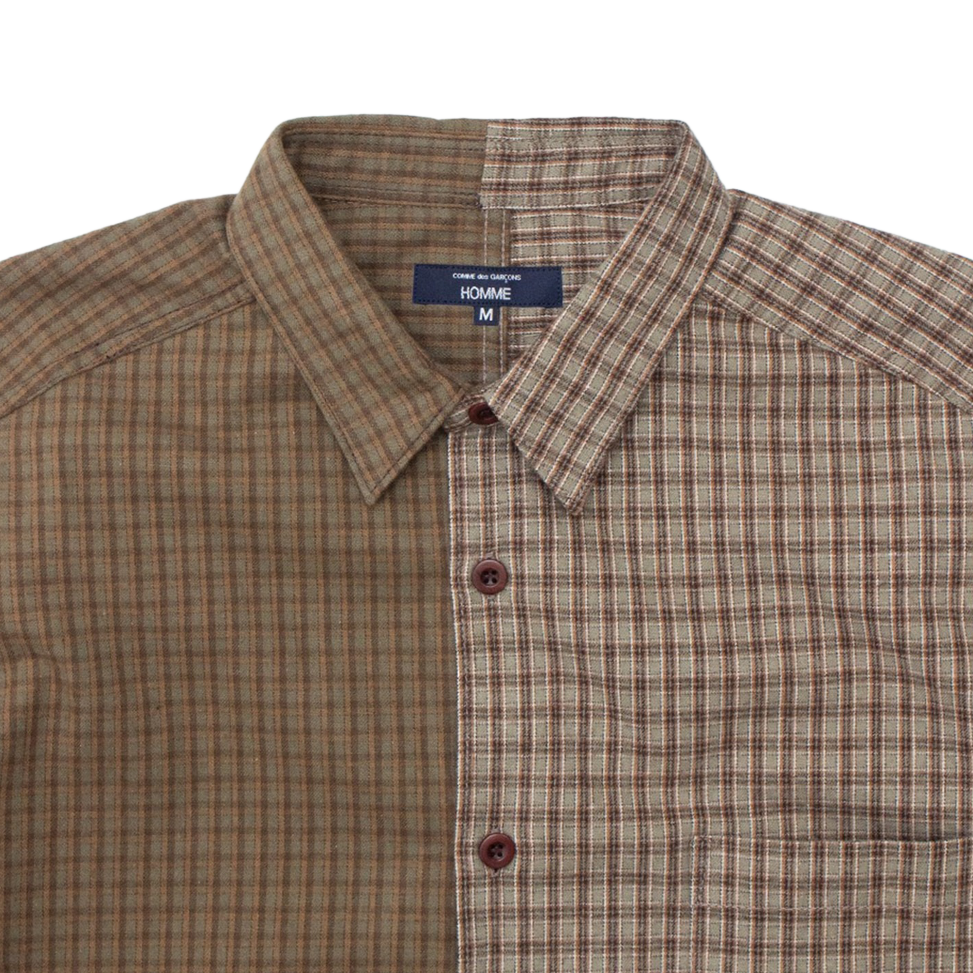 Comme des Garcons Homme Shirt HP-B021-051-2 Khaki/Brown