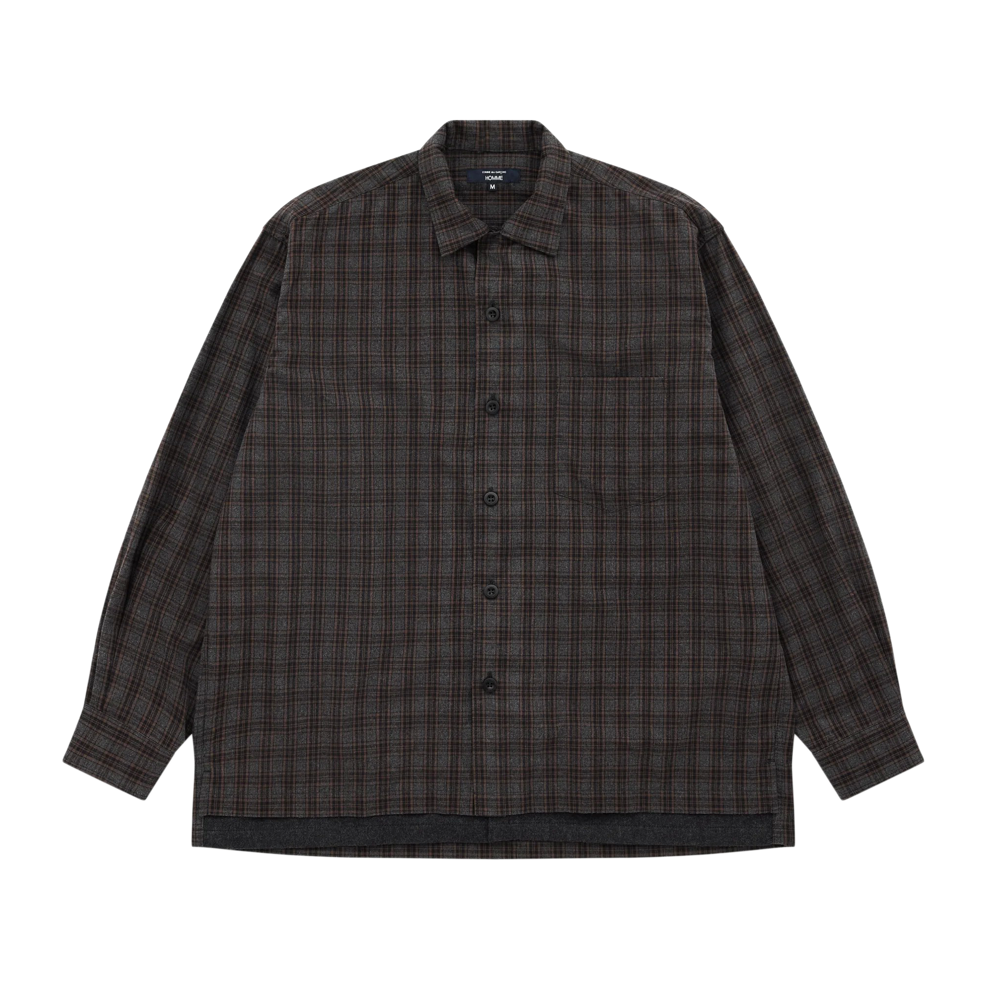 Comme des Garcons Homme Shirt HP-B022-051-1 Grey/Brown