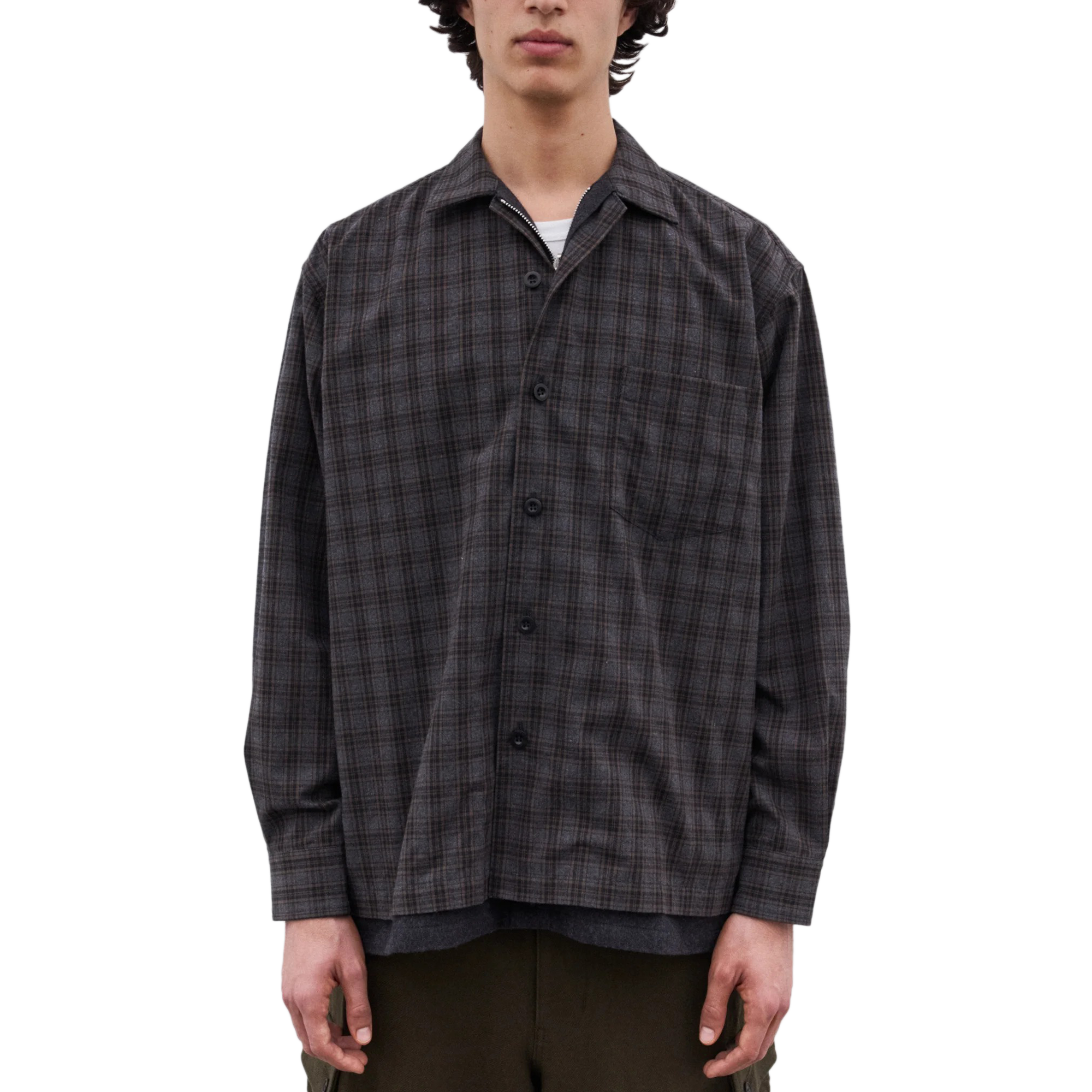 Comme des Garcons Homme Shirt HP-B022-051-1 Grey/Brown