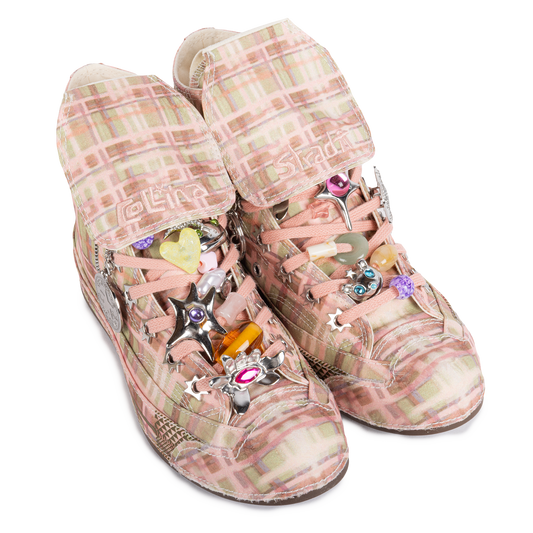 Collina Strada x Converse Women's Chuck 70 HI Mellow Rose/Fir Gr/Spinach